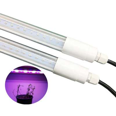 Waterproof ip65 led grow tube 36w 1200mm V shape led tube for green house full spectrum plant grow light