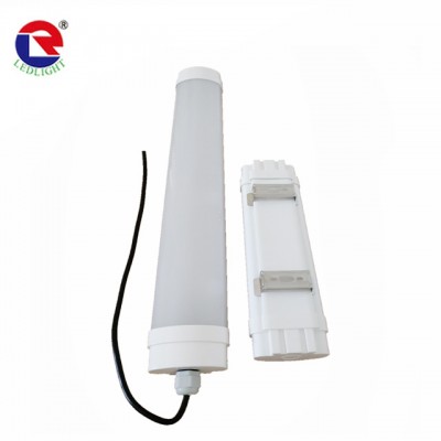 Emergency IP65 waterproof tube light 40w 60w 80w linear tri proof led light